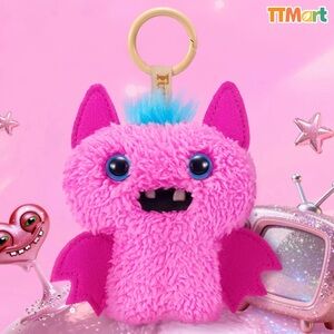 Baby Bat Pinkles Fuggler Keychain Mini NIB pink collectible
